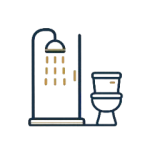 Symbol: eigenes Bad mit Dusche